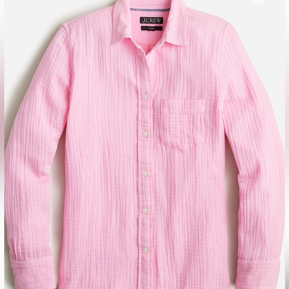 J Crew Gauze Shirt